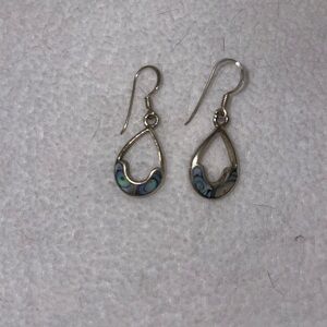 Sterling Silver and Abalone Earrings